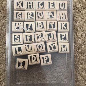 stampin up alphabet